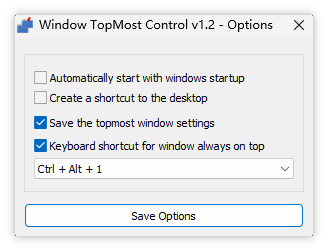 Window TopMost Control v1.2